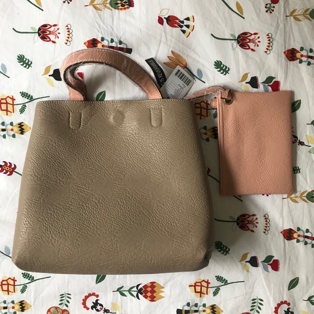 URBAN OUTFITTERS  reversible faux leather tote bag